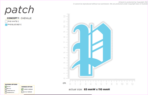 SS Chenille Patch for PORT EL MINA x10